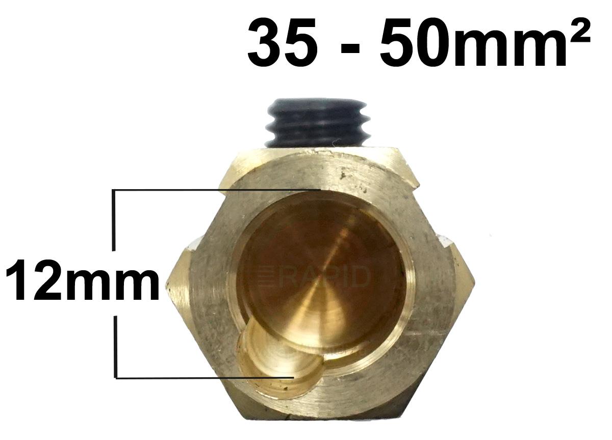 BO3CS50  Dinse Type Cable Socket For 35 To 50 mm Sq Welding Cable